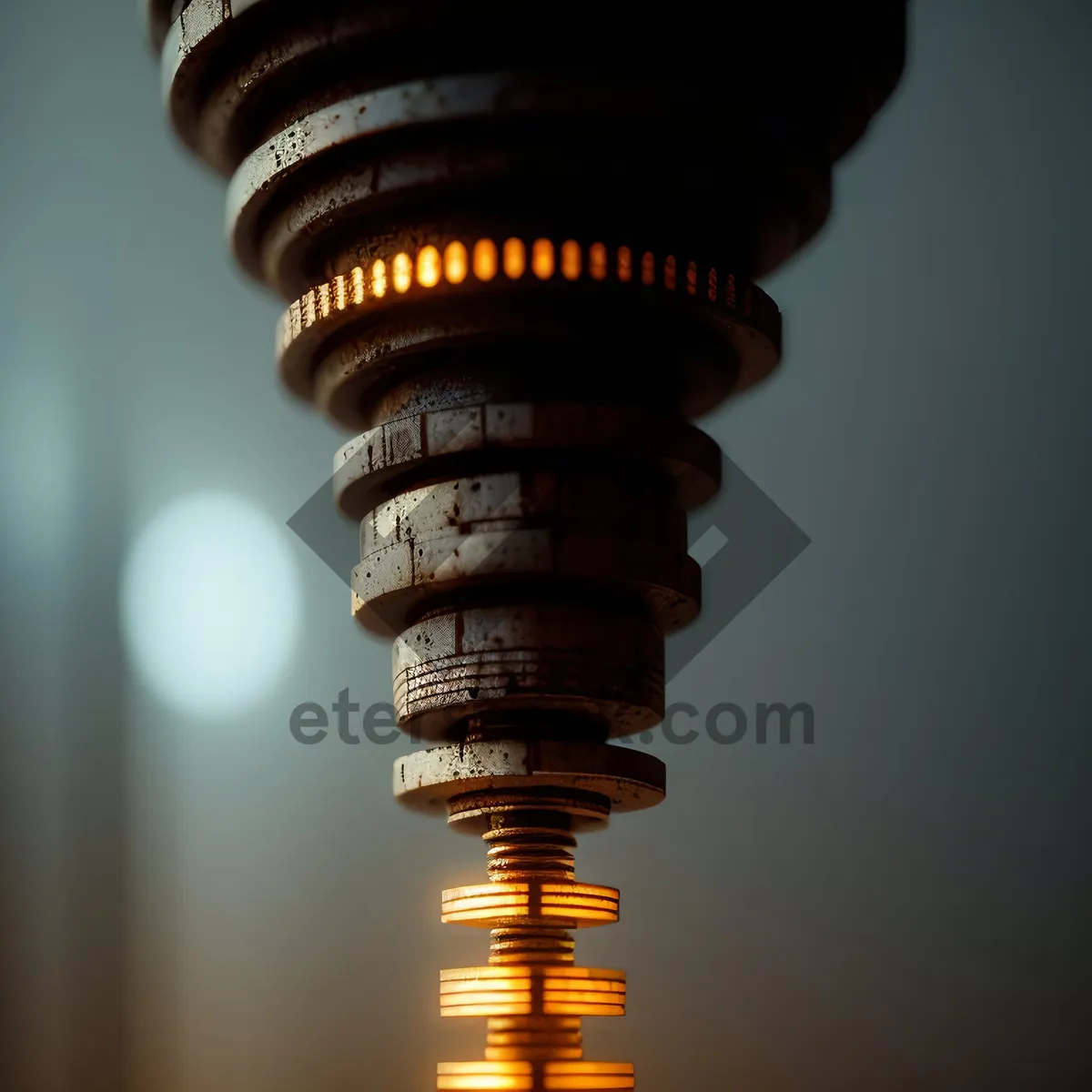 Picture of Financial Illumination: Coin-filled Money Lamp