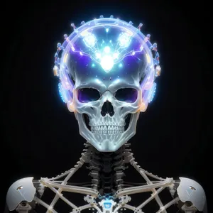 Pirate Skull Anatomy Horror Image