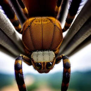 Close-up Snapshot of Colorful Beetle Bug