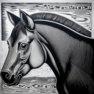 Wild Zebra: Majestic Equine in Striped Portrait