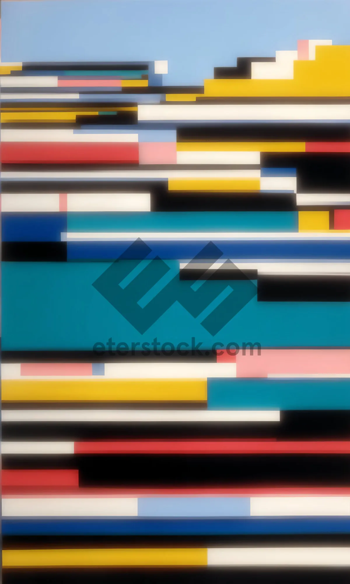 Picture of Colorful school supplies in bright artist studio