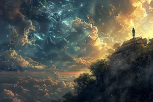 Fantasy Celestial Dream: Bright Starry Night Sky Wallpaper