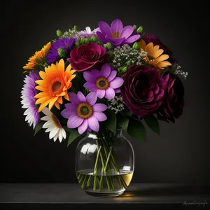 Blooming Floral Bouquet in Vibrant Colors