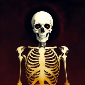 Spooky 3D Skeleton Mask - Frightening Anatomy