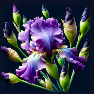 Blooming Tulip Bouquet in Pink and Purple