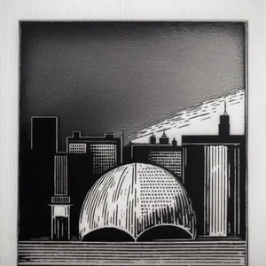 Urban Planetarium: Modern City Structure with Windows