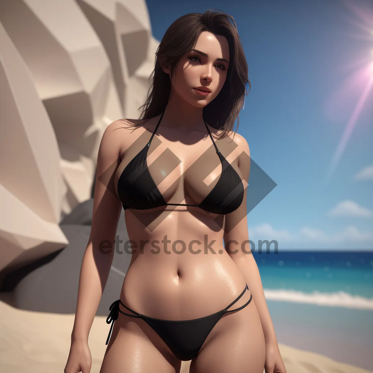 Picture of Seductive beachwear showcasing alluring lingerie and swimsuits