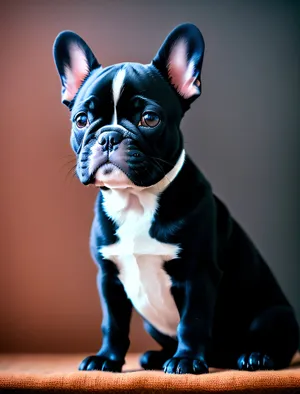 Cute Boxer Dog with Muzzle Restraint