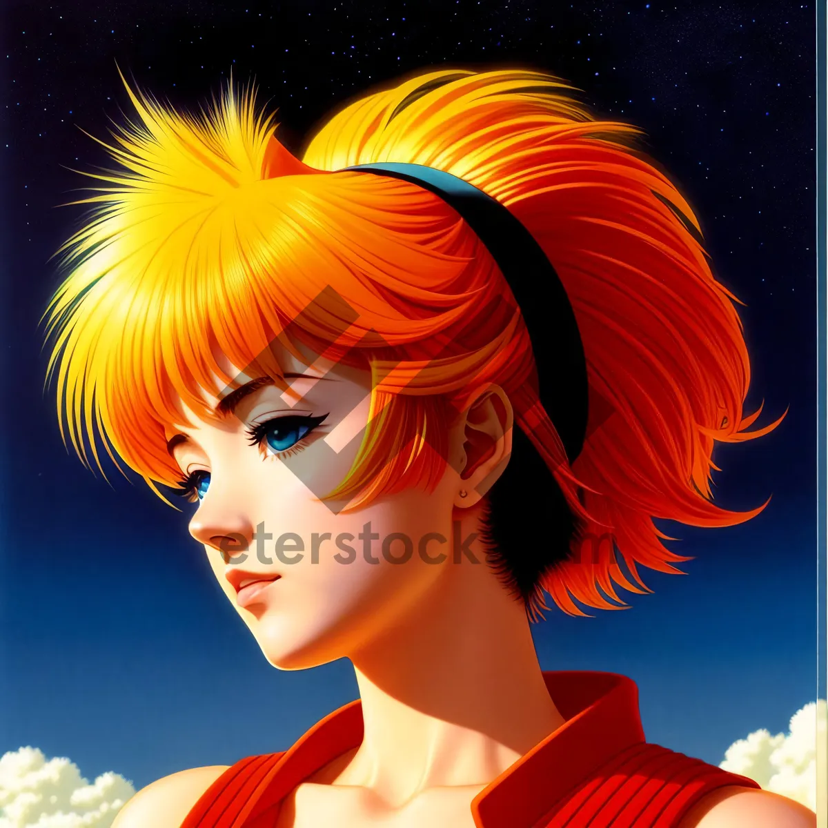 Picture of Stylish Hair and Makeup for Sensual Studio Portrait