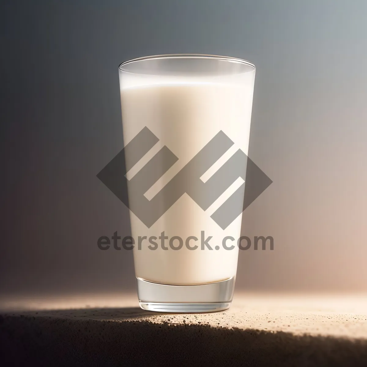 Picture of Refreshing Milk in a Glass Cup with Frothy Cream