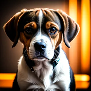 Adorable Boxer Puppy with Brown Collar"
(Note: The provided tags have been condensed into a single line as per the given limitations and requirements.)