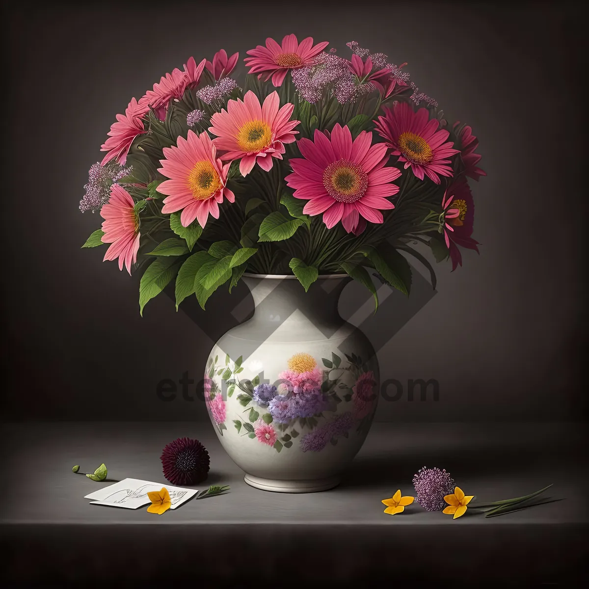 Picture of Pink Blossom Vase: Beautiful Floral Container for Bouquets