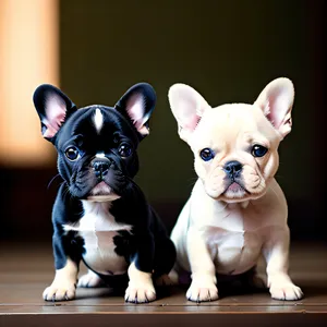 Introducing a lovable bulldog puppy, an irresistibly cute and wrinkled canine companion