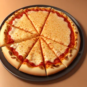 Delicious pepperoni pizza with melty cheese