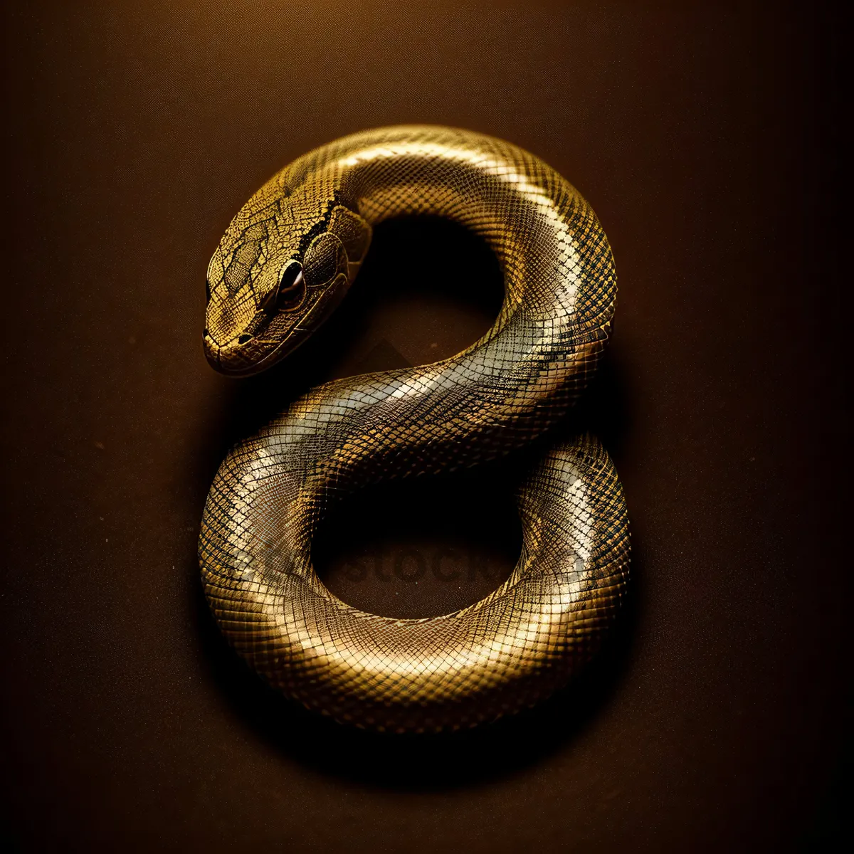 Picture of Midnight Serpent Slithering in Darkness