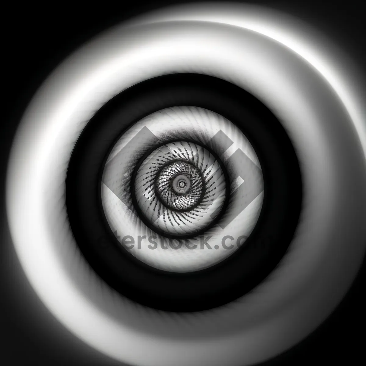 Picture of Mesmerizing Swirls: Shiny Spiral Design with Digital Effects