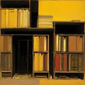 Modern Bookcase in Stylish Interior