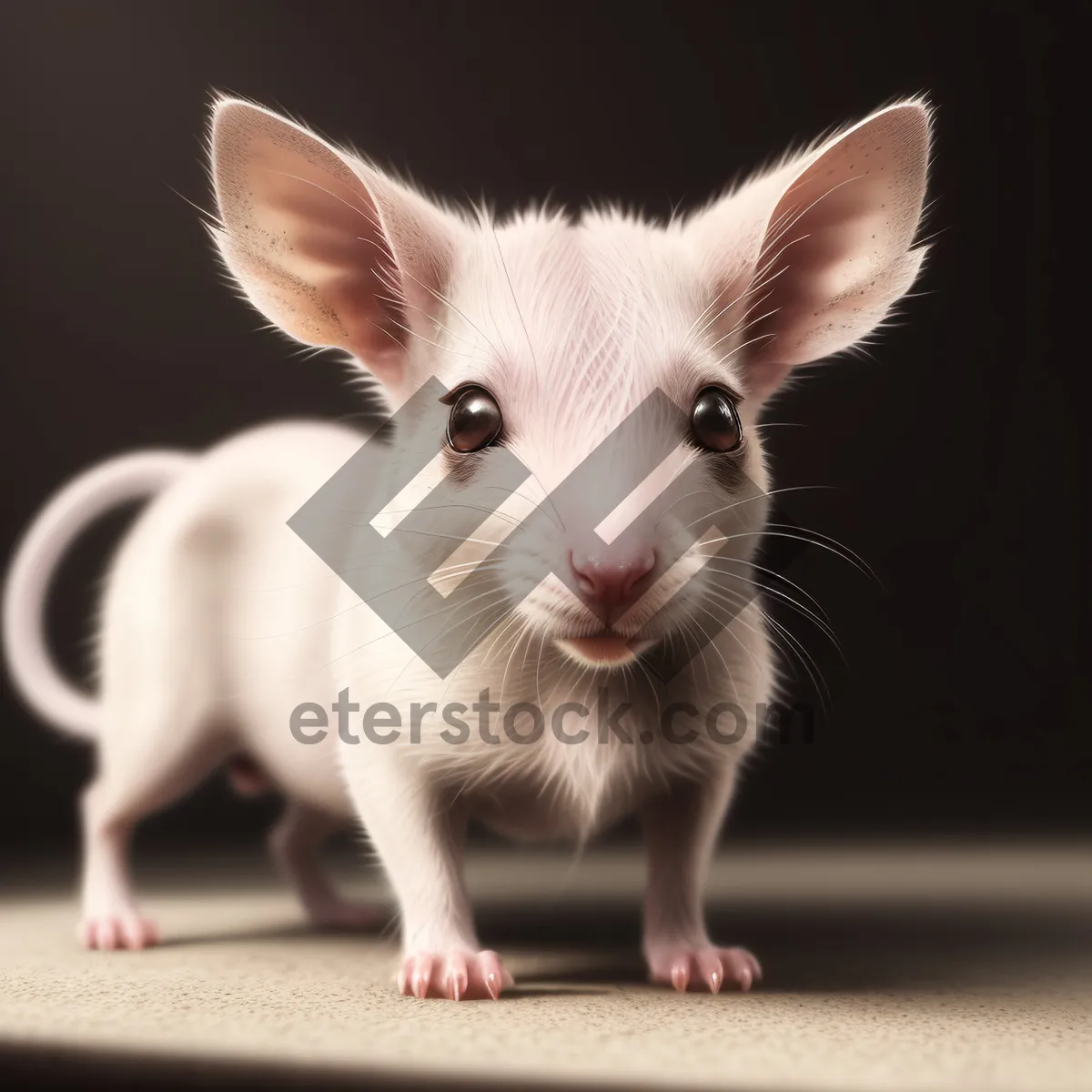 Picture of Furry Bunny: Cute Domestic Rabbit with Fluffy Ears and Adorable Nose