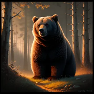 Magnificent Brown Bear: Majestic Wild Predator in Nature