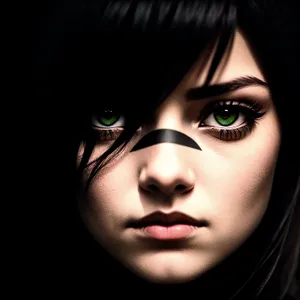 Captivating Brunette Model with Stunning Makeup