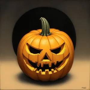 Spooky Autumn Jack-o'-Lantern Lamp