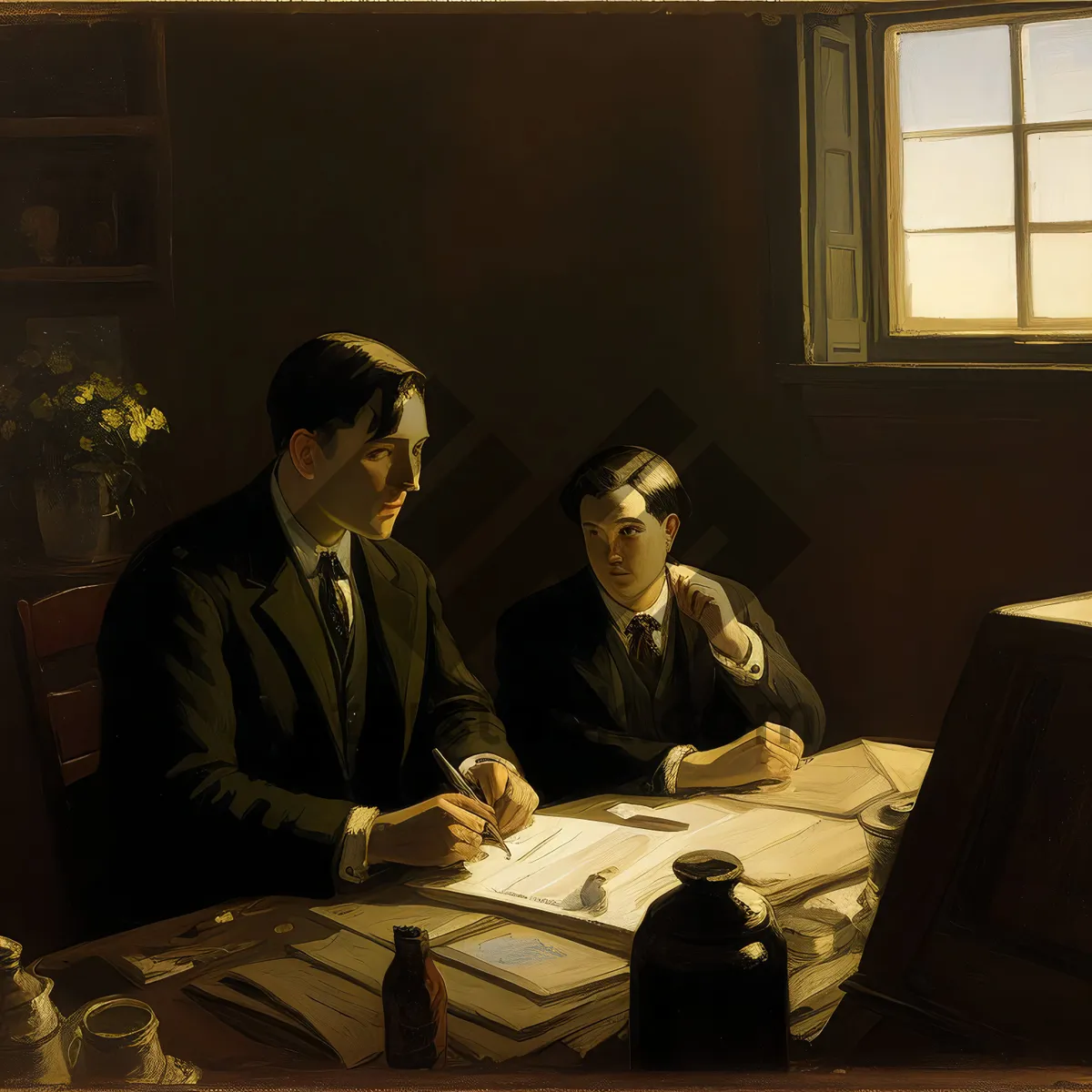 Picture of Successful Business Team Meeting at Office Desk