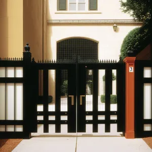 Residential Balcony with Elegant Railing and Window