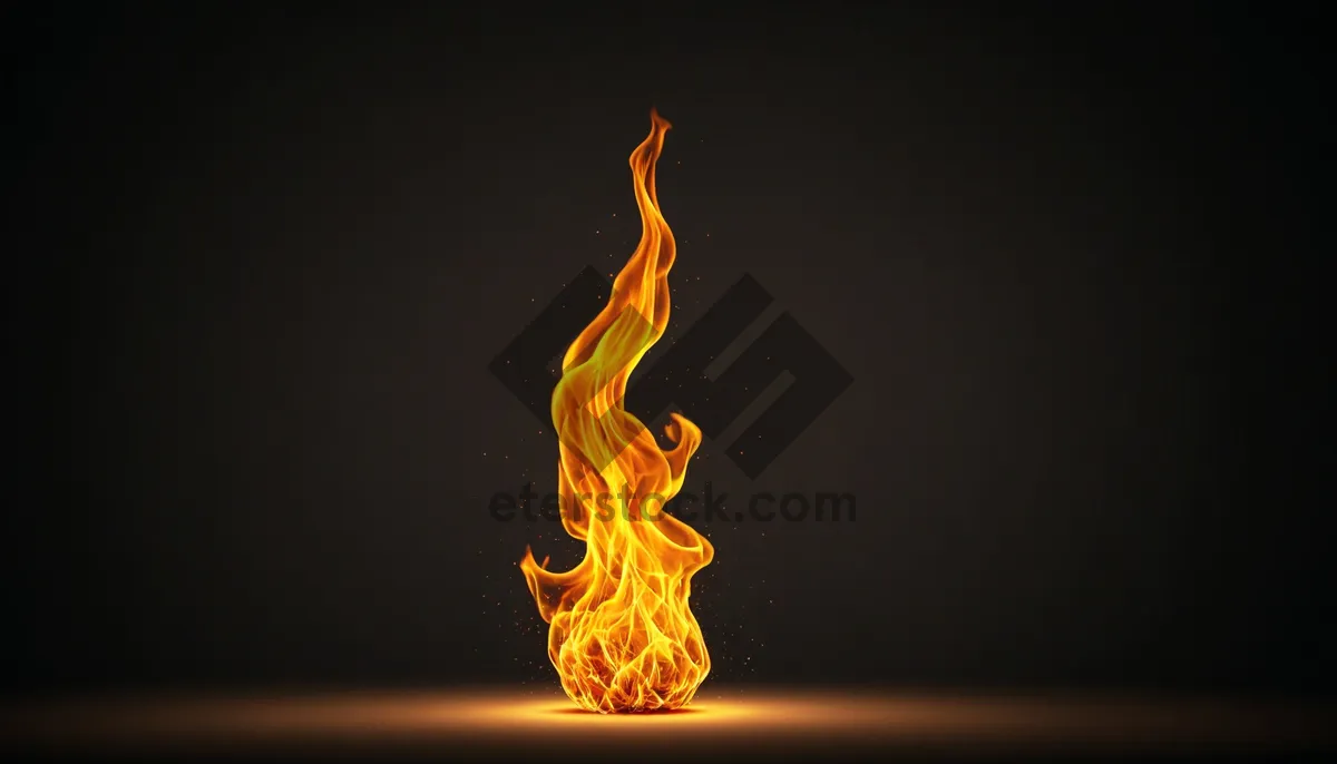 Picture of Fiery Blaze of Passionate Inferno - Abstract Artwork