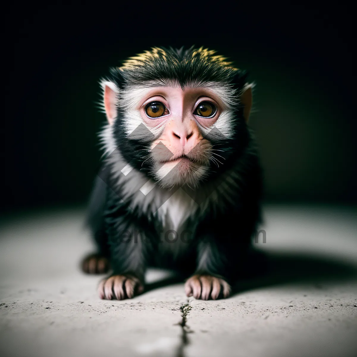 Picture of Adorable Primate Kitty with Furry Whiskers