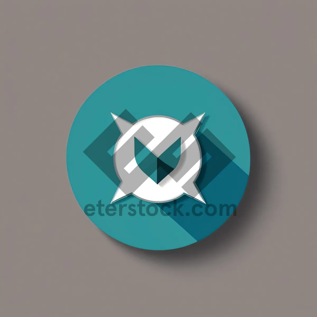 Picture of Shiny Patriotic Flag Button: Round Metallic Web Graphic