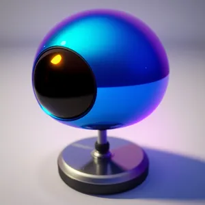 Global Glass Sphere in 3D Perspective