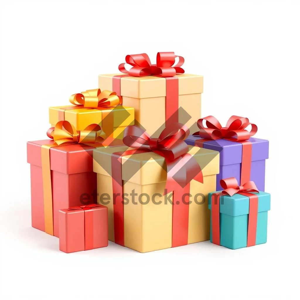 Picture of Festive Business Gift Box with 3D Bow