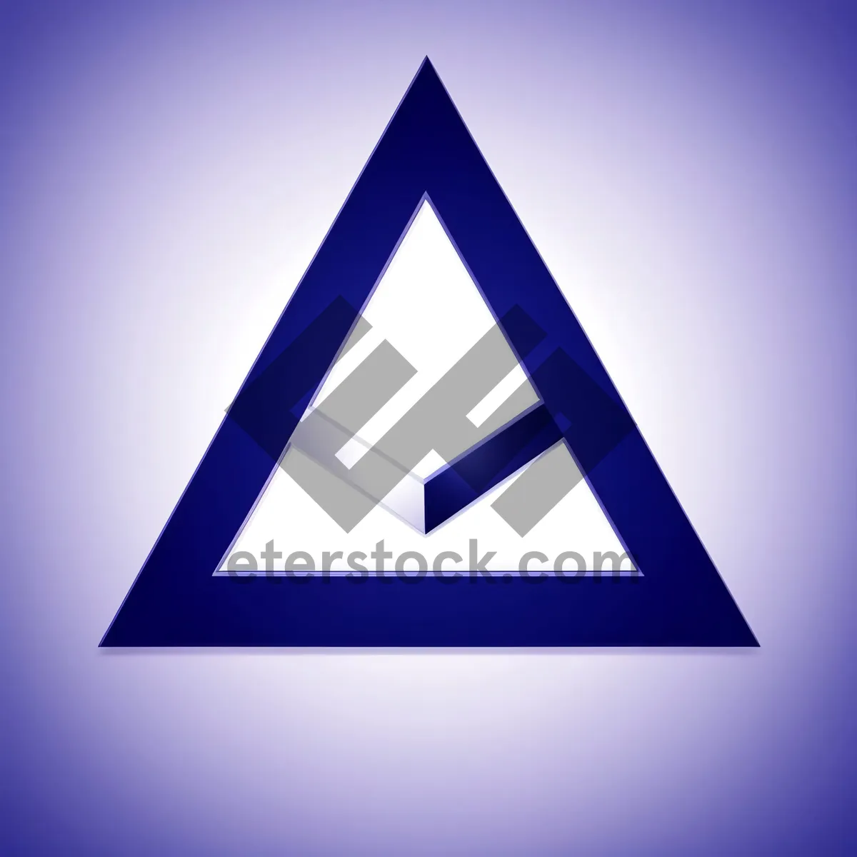 Picture of Hazardous Pyramid Sign Design Graphic Icon