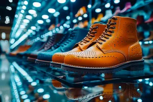 Brown Leather Skate Shoes with Rubber Sole