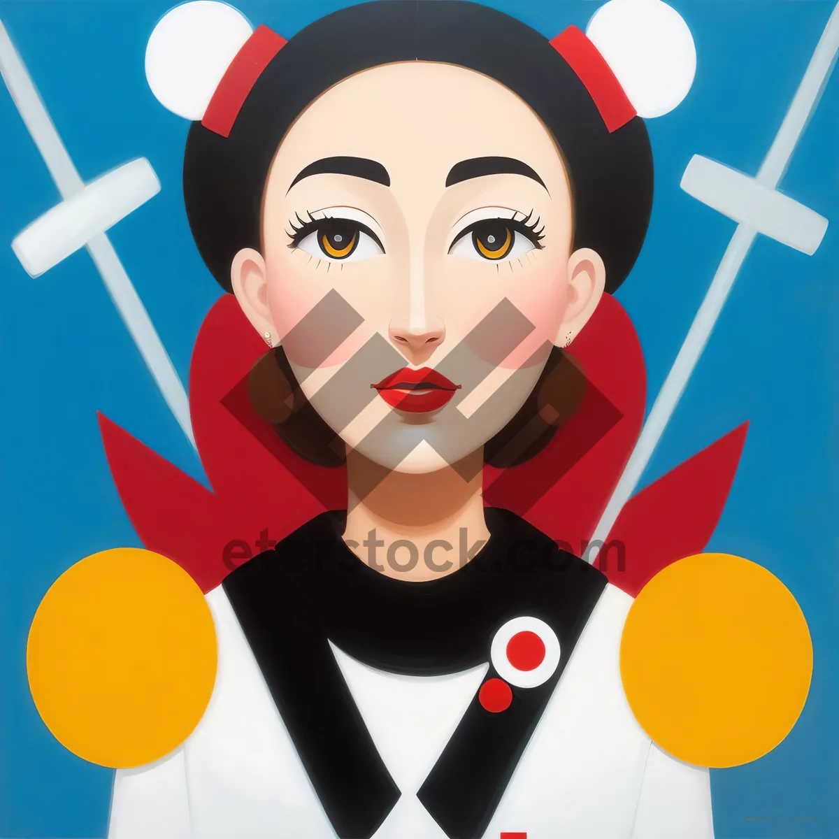 Picture of Cartoon boy with drawing clip art cutout.