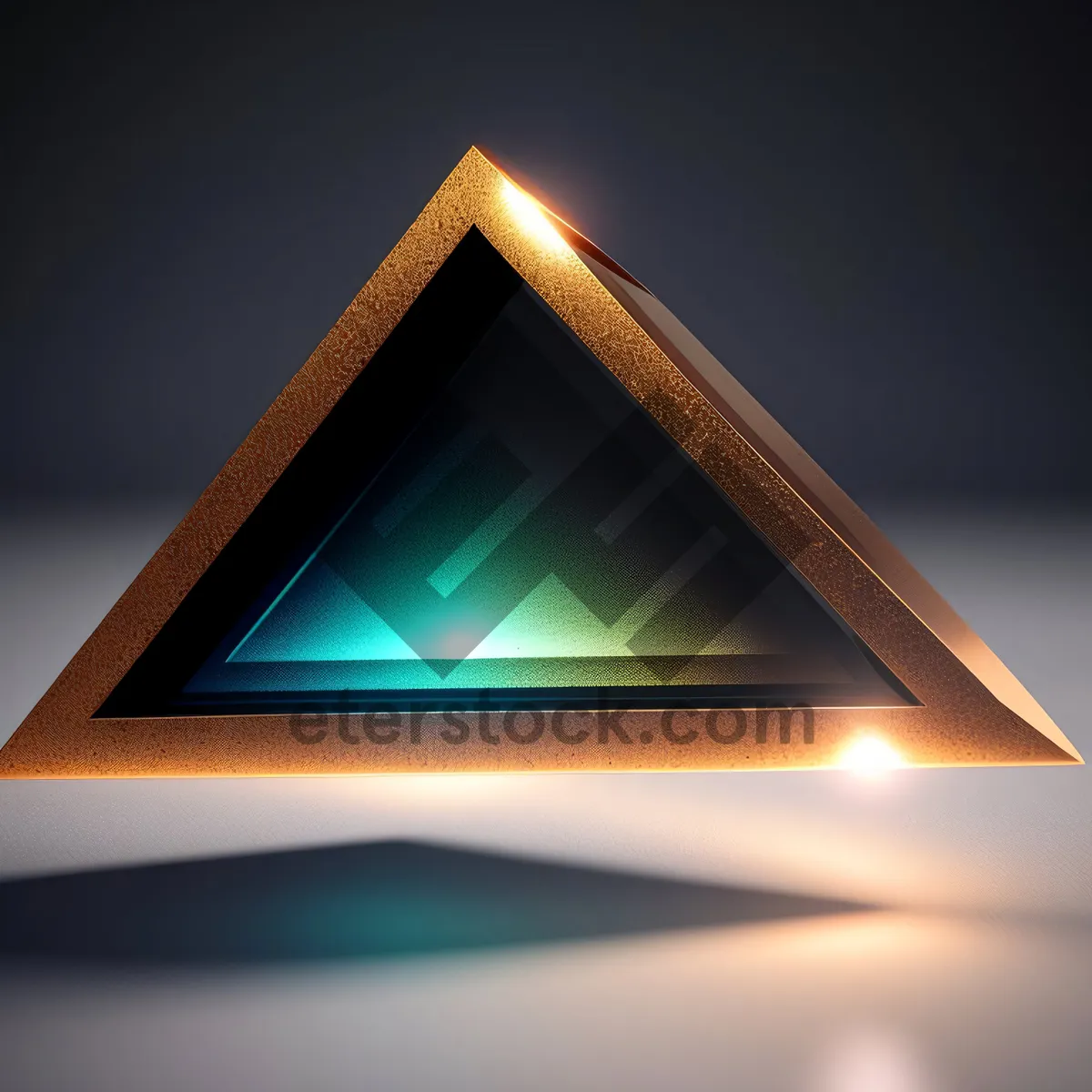 Picture of Glass Pyramid Creative Design Icon