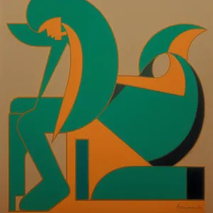 Creative Cartoon Symbol Illustration: Artistic Design Icon