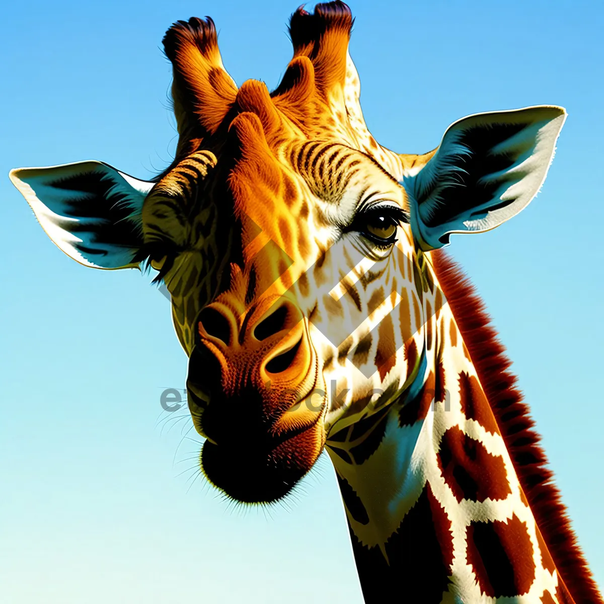 Picture of Safari-Striped Zebra Grazing in the Savanna