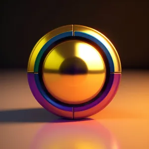 Shiny Glass Button: Modern, Bright, and Metallic.