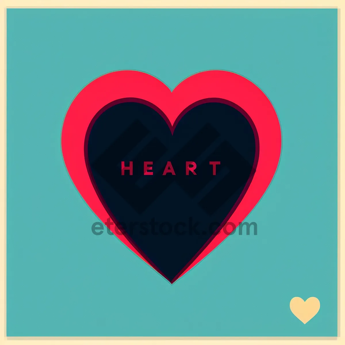 Picture of Romantic Valentine's Heart Symbol - Graphic Design Icon