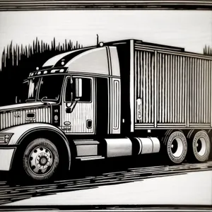 Highway Haul: Fast Freight Truck in Motion