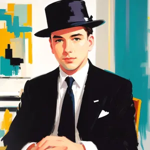 Successful Businessman in Corporate Office