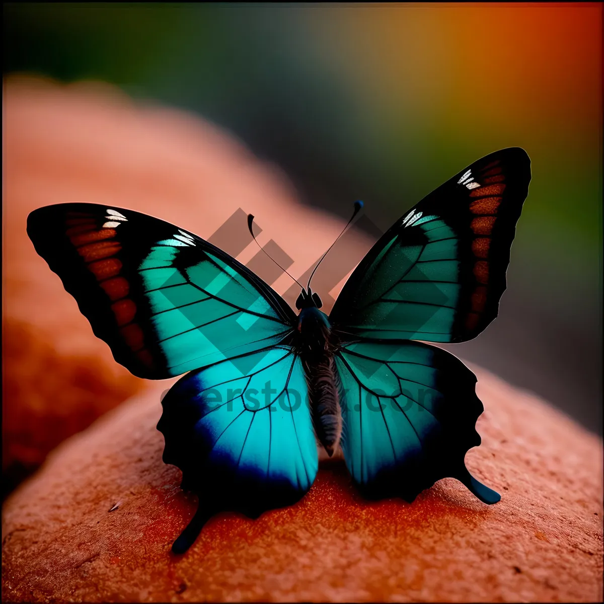 Picture of Colorful Monarch Butterfly in Garden