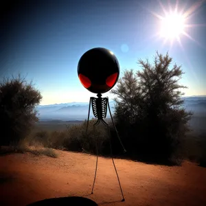 Sky High Balloon with Sun, Stars, and Semaphore Equipment