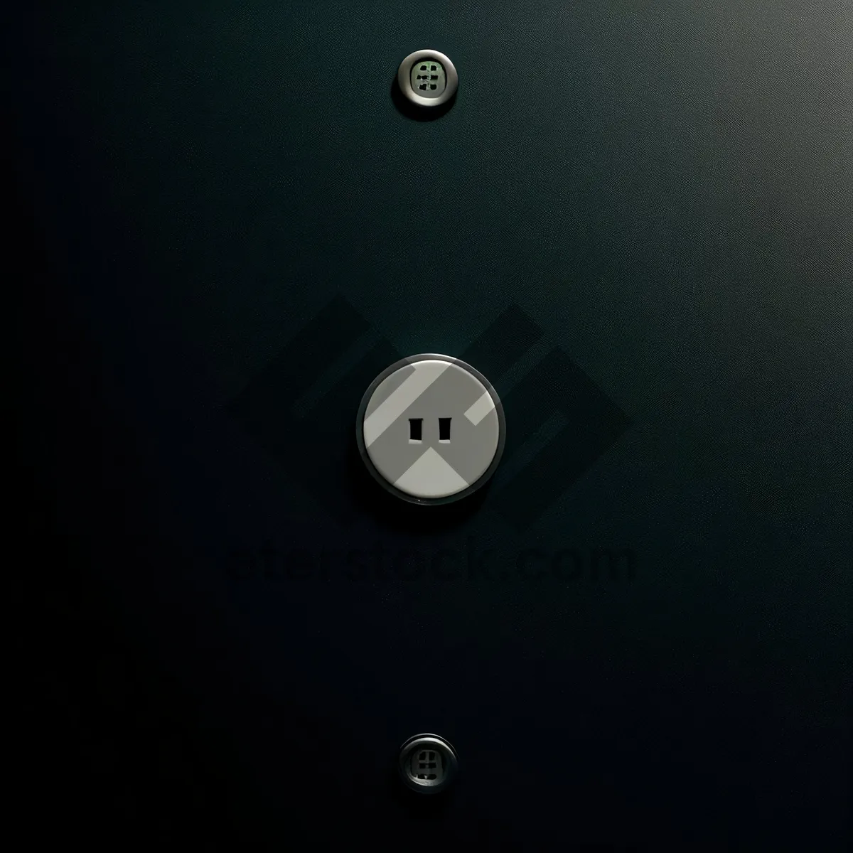 Picture of Shiny device button on light background