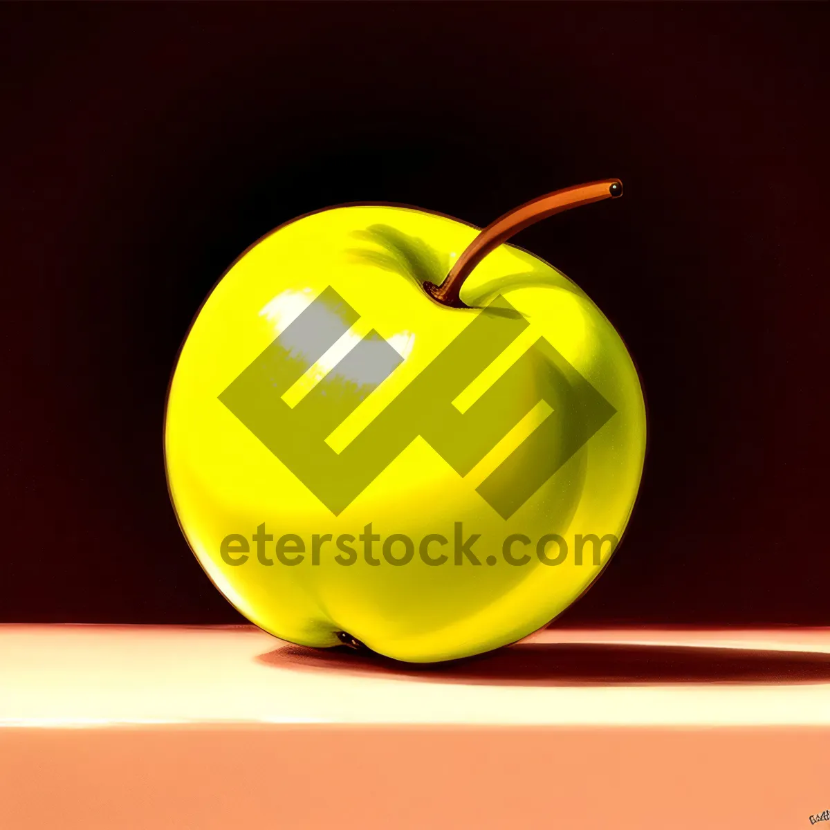 Picture of Shiny Yellow Orange Fruit Icon Design