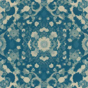 Retro Floral Damask Wallpaper: Vintage Ornate Decor