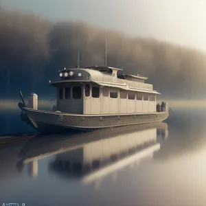 Serene Seascape: Marina Yacht Amidst Sparkling Waters