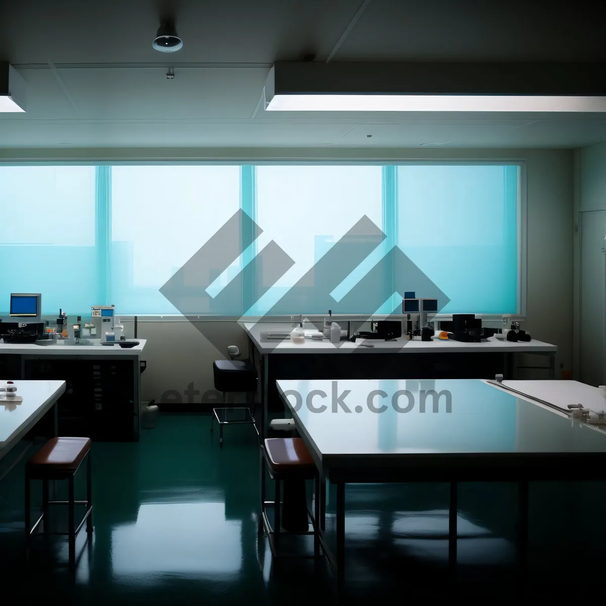 Picture of Modern Luxury Office Interior Design with Wood Furniture