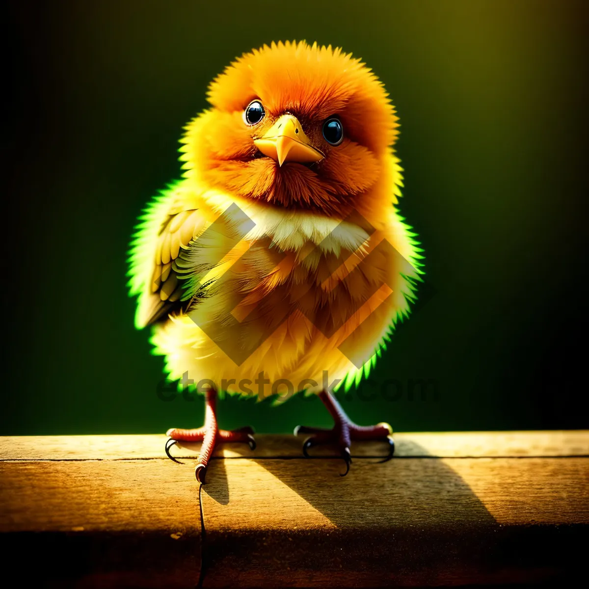 Picture of Fluffy Yellow Chick - Adorable Easter Pet